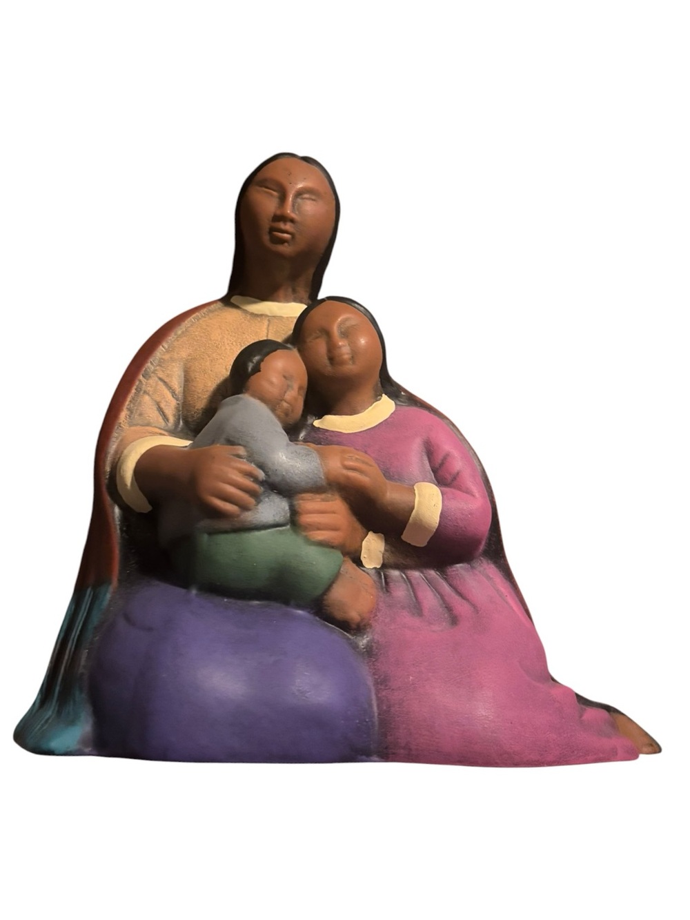 Mexican Folk Art Ceramic Figurines: The Family Group